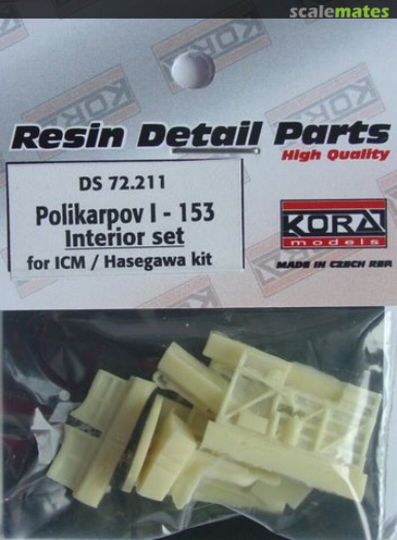 Boxart Polikarpov I-153 Interior set DS72.211 Kora Models Boxart Polikarpov I-153 Interior set DS72.211 Kora Models