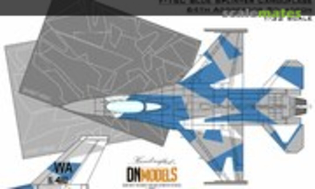 1:32 Camouflage Paint Masks for F-16C Blue Splinter Aggressor 1/32 (DN Models 32/827-015) 32/827-015