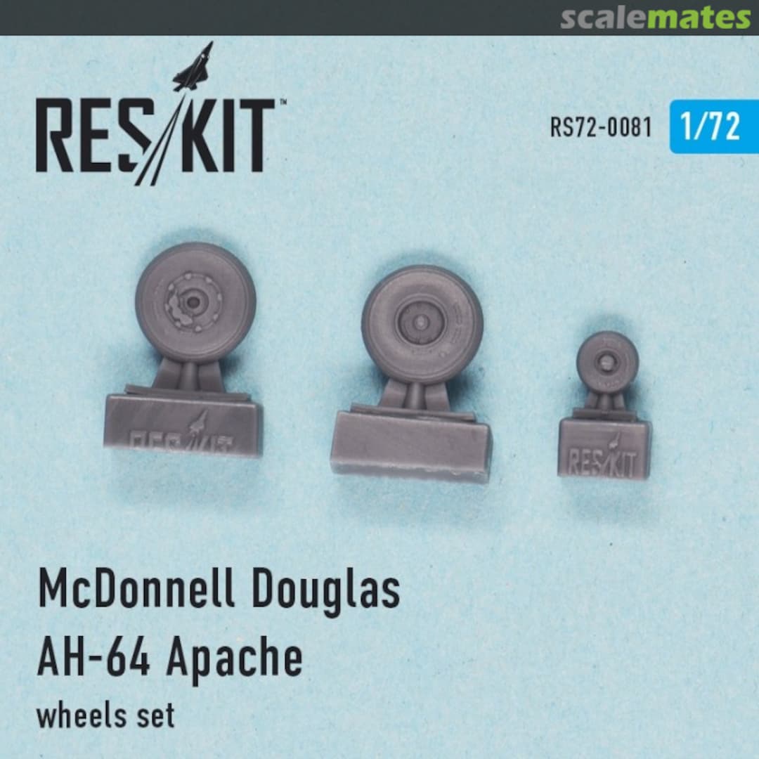 Boxart AH-64 Apache - wheels set RS72-0081 ResKit Boxart AH-64 Apache - wheels set RS72-0081 ResKit