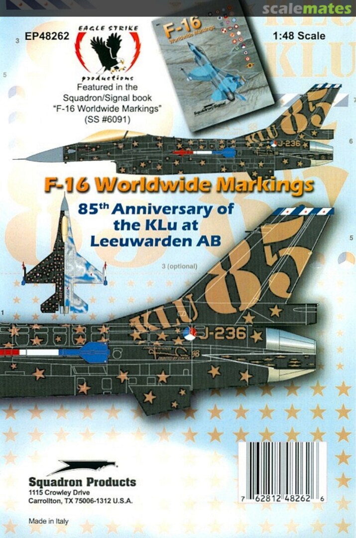 Boxart F-16 Worldwide Markings EP48262 Eagle Strike Productions Boxart F-16 Worldwide Markings EP48262 Eagle Strike Productions