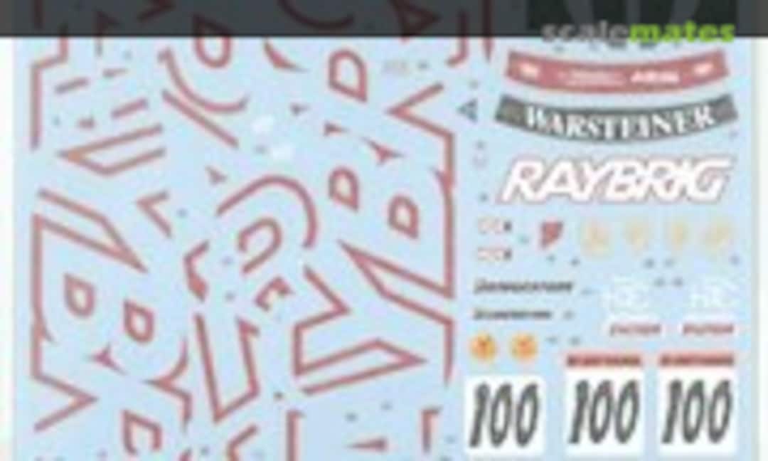 1:24 Honda NSX Raybrig #100 1998 (Shunko Models SHK-D392) SHK-D392