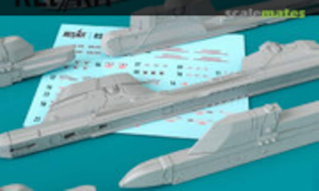 1:72 Pylons for MiG-29 - APU-470 (2 pcs) for R-27 & APU-60 (4 pcs) for R-60 (ResKit RS72-0403)