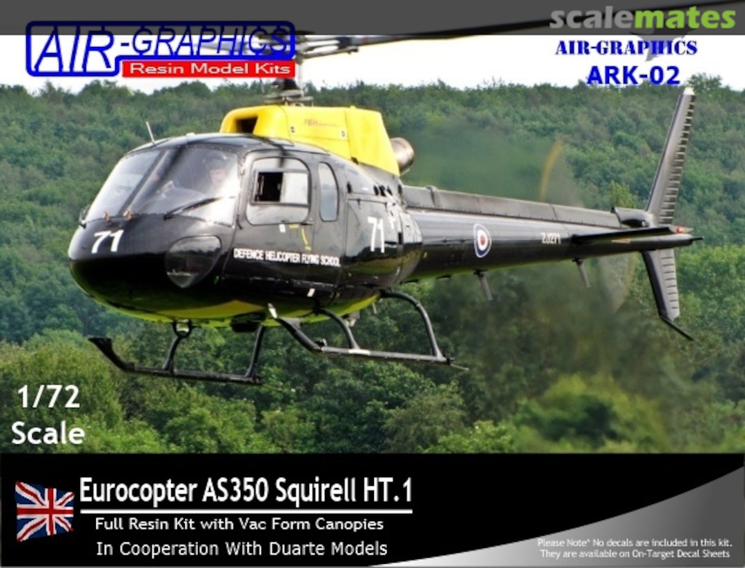 Boxart Eurocopter AS.350 Squirrel НТ.1 ARK-02 Air-Graphics Models