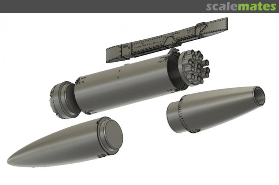 Boxart C-Pylon with rocketpod WOL720714 Wolf 3D Resin Parts Boxart C-Pylon with rocketpod WOL720714 Wolf 3D Resin Parts