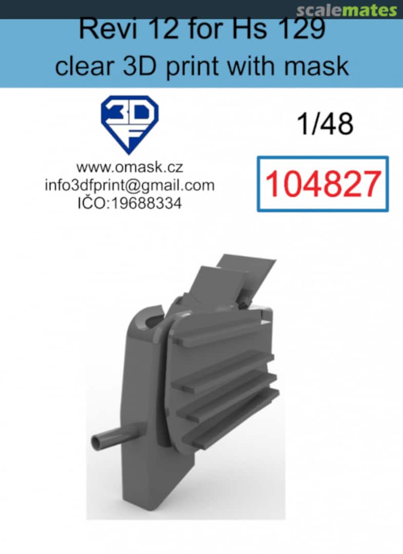 Boxart Revi 12 for Hs 129 104827 3DF Print Boxart Revi 12 for Hs 129 104827 3DF Print