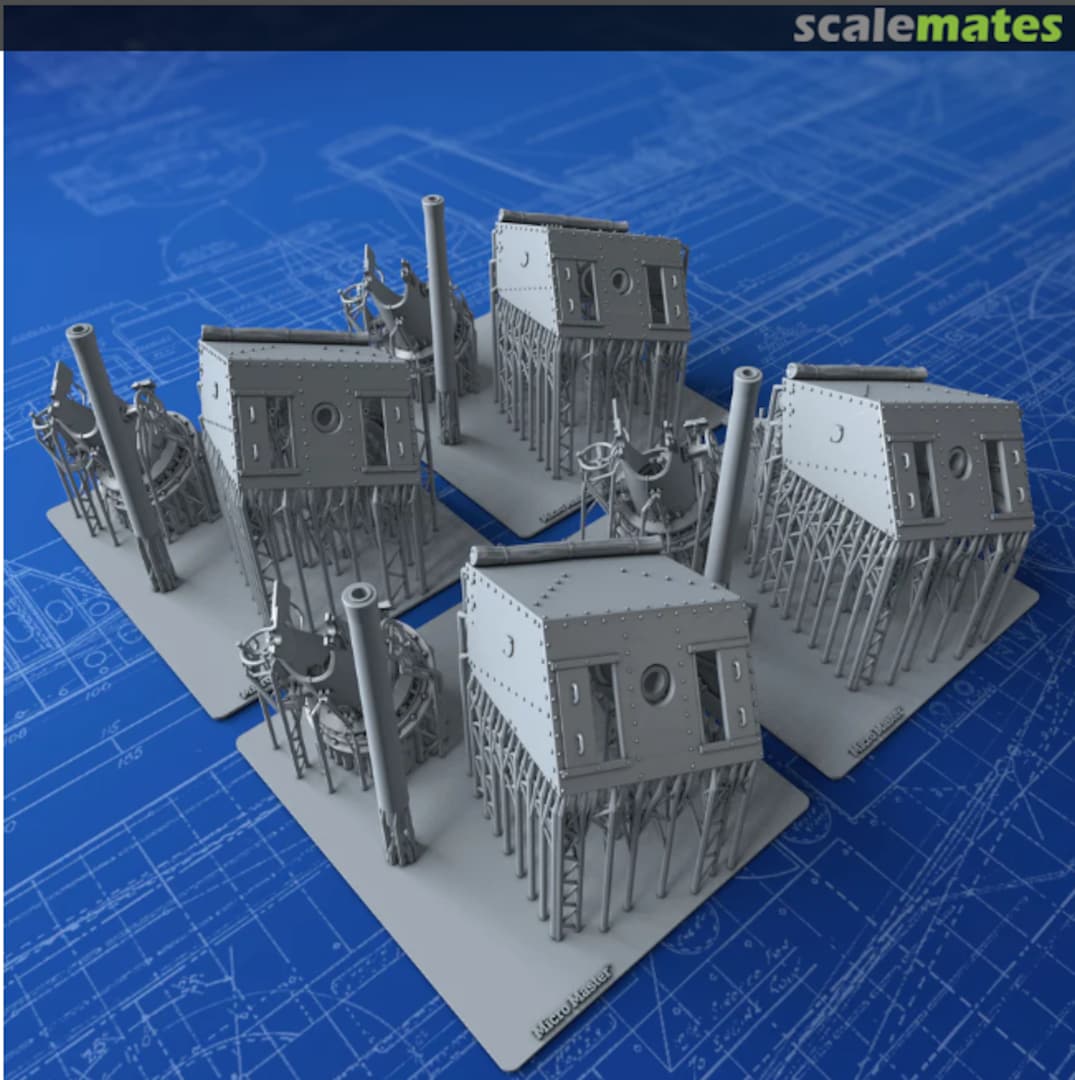 Boxart 4"/45 (10.2cm) QF MKV on LA CP MKII Mount MM1552 Micro Master Boxart 4"/45 (10.2cm) QF MKV on LA CP MKII Mount MM1552 Micro Master