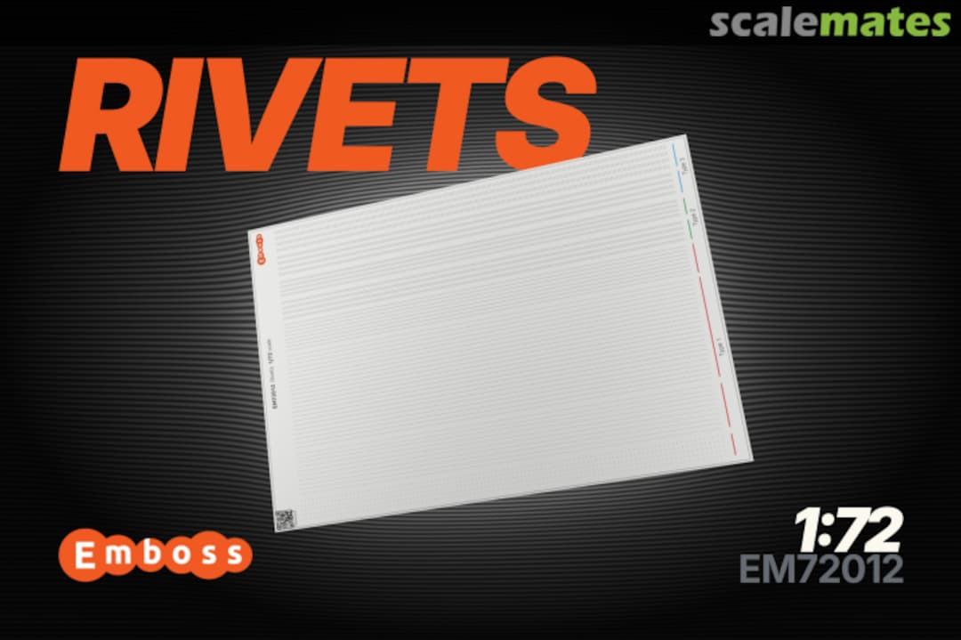 Boxart Rivet Rows (1,2 and 3 rows) EM72012 Embase