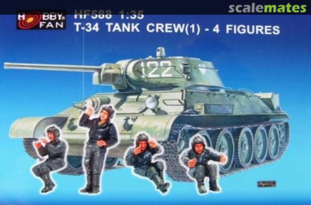 Boxart T-34 Tank Crew Set HF588 Hobby Fan Boxart T-34 Tank Crew Set HF588 Hobby Fan