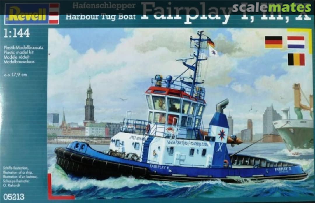 Boxart Hafenschlepper Harbour Tug Boat Fairplay I/III/X 05213 Revell Boxart Hafenschlepper Harbour Tug Boat Fairplay I/III/X 05213 Revell