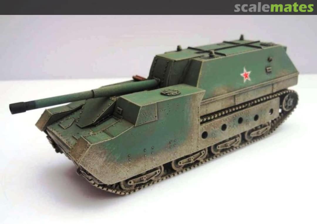 Boxart SU-14.2 final ver. with extra armour and 152,4mm Howitzer Br-2 R74 Ostmodels Boxart SU-14.2 final ver. with extra armour and 152,4mm Howitzer Br-2 R74 Ostmodels