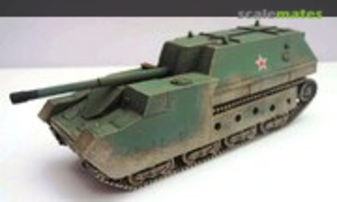 1:76 SU-14.2 final ver. with extra armour and 152,4mm Howitzer Br-2 (Ostmodels R74) R74