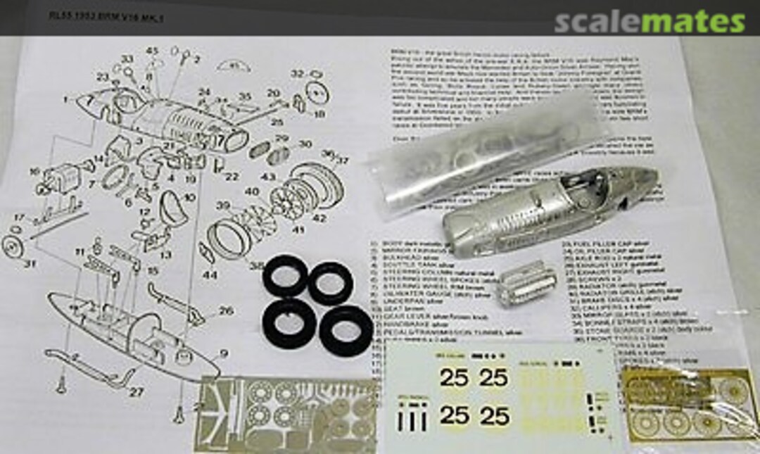 Boxart BRM V16 Mk I RL55 Scale Model Technical Service Boxart BRM V16 Mk I RL55 Scale Model Technical Service
