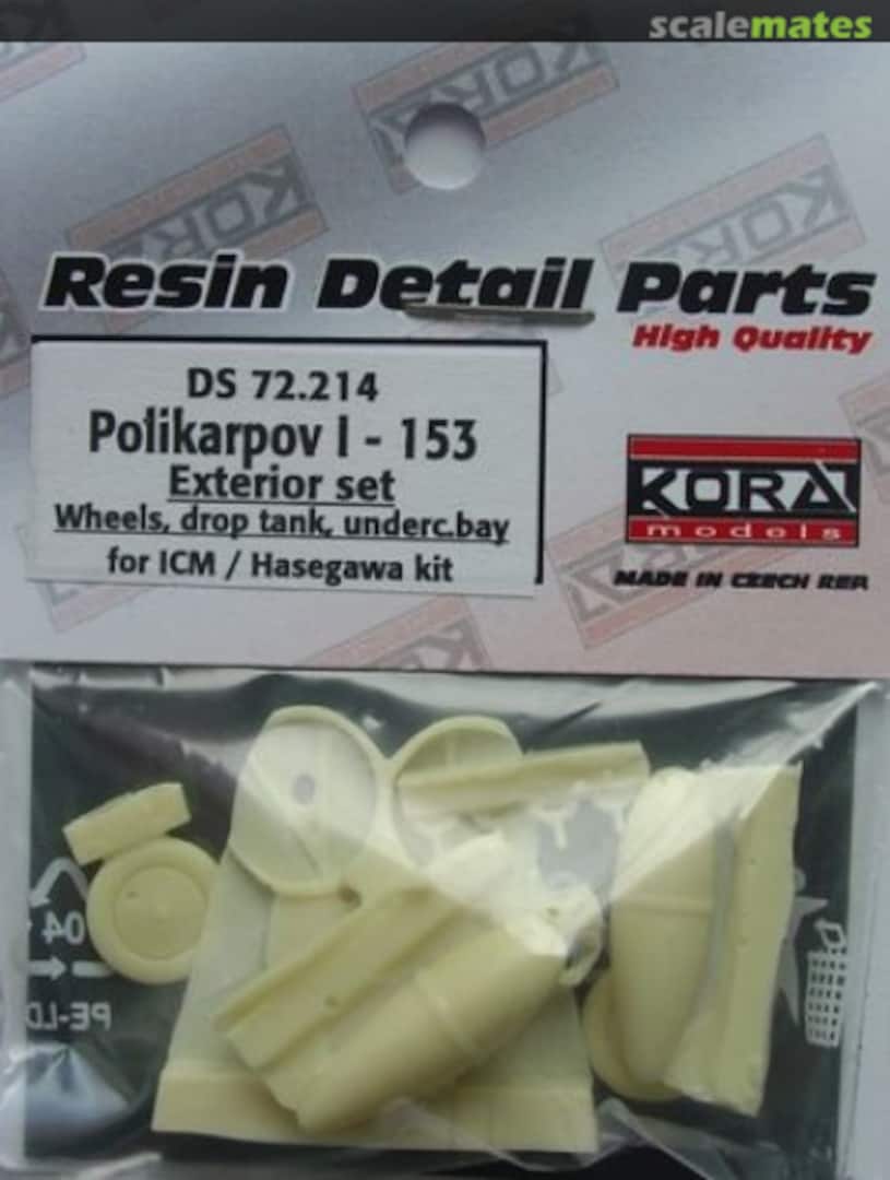 Boxart Polikarpov I-153 Exterior set DS72.214 Kora Models