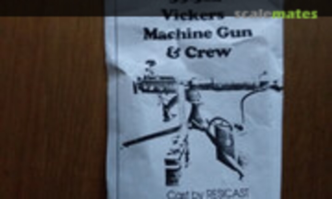 Vickers machine gun &amp; crew (Resicast 35.512)