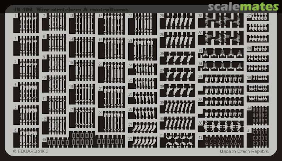 Boxart Wire Stretchers & Controlhorns 48406 Eduard