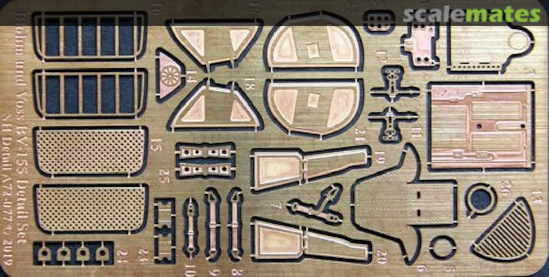 Boxart Blohm and Voss BV-155 Detail Set A72-077 NH Detail