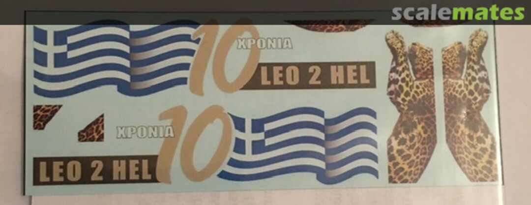 Boxart Leopard 2HEL Anniversary finish LMX 0078 LM Decals Boxart Leopard 2HEL Anniversary finish LMX 0078 LM Decals