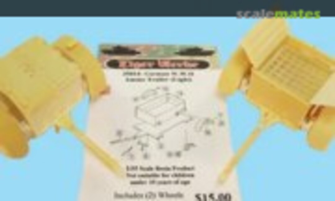 1:35 German WW II Ammo Trailer Light (Wheels included) (Tiger Werke TW-35014) TW-35014