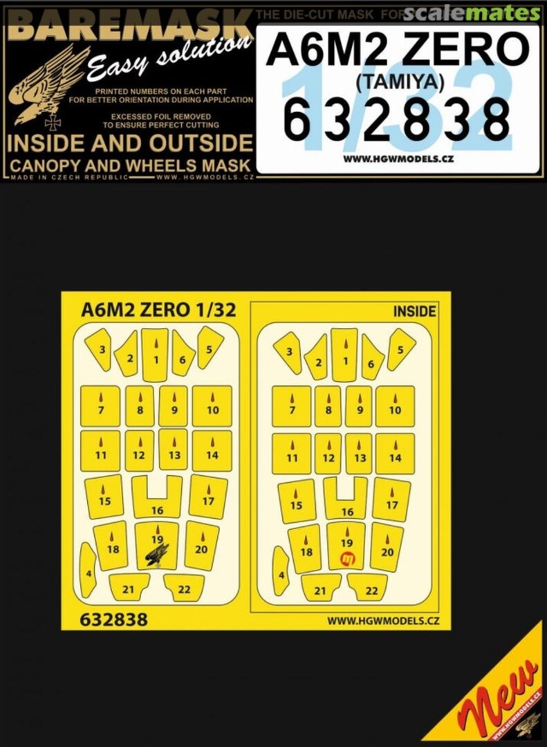 Boxart A6M2 Zero masks 632838 HGW Models Boxart A6M2 Zero masks 632838 HGW Models