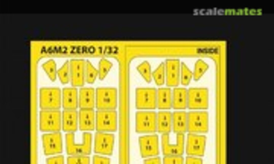 1:32 A6M2 Zero masks (HGW Models 632838) 632838
