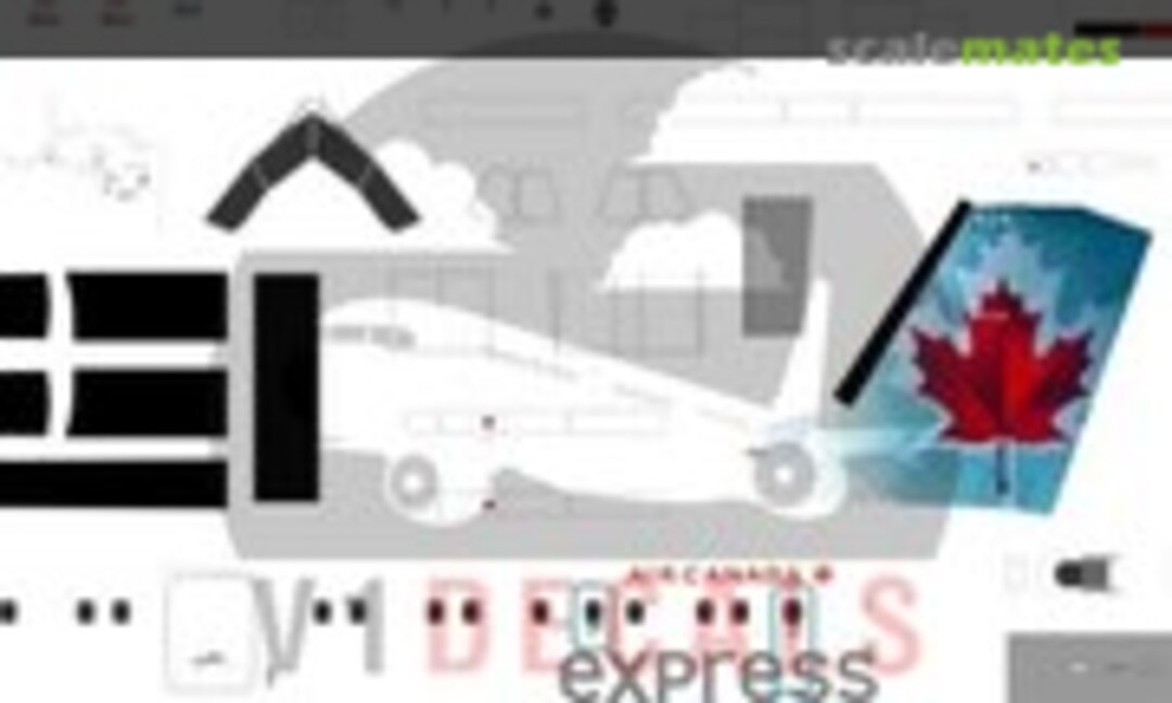 1:72 Air Canada Express DeHavilland Dash 8-100 (V1 Decals V1D0169-72) V1D0169-72