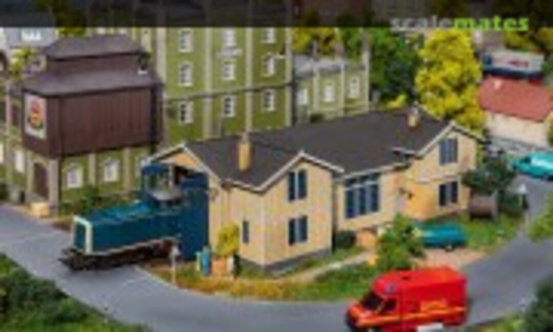 Locomotive shed, 1 stall (Faller 120287)