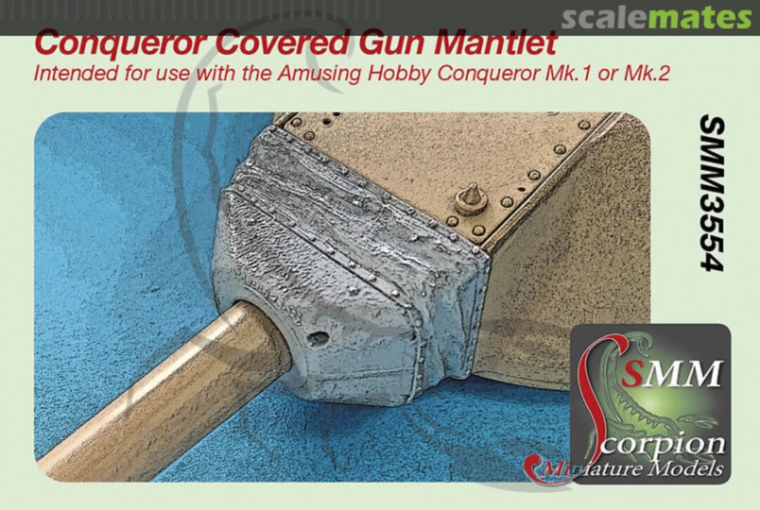 Boxart Conqueror Covered Gun Mantlet SMM3554 Scorpion Miniature Models