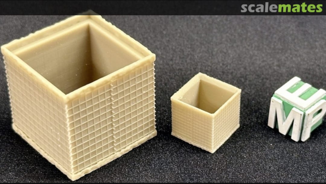 Boxart Hesco type barrier 3x3x3 feet 25040901 EMP3d Boxart Hesco type barrier 3x3x3 feet 25040901 EMP3d