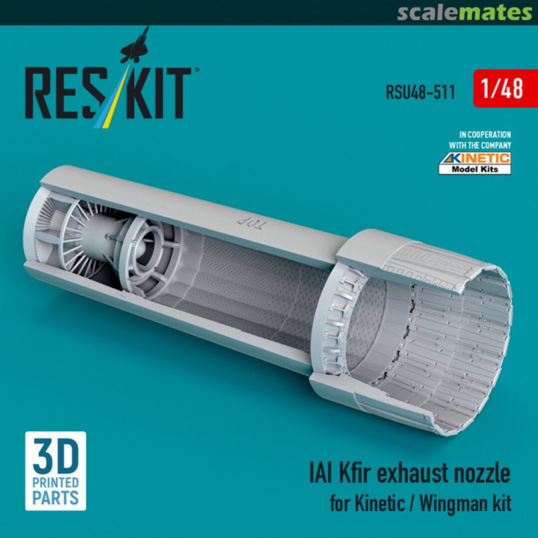 Boxart IAI Kfir - exhaust nozzle (3D Printed) RSU48-0511 ResKit Boxart IAI Kfir - exhaust nozzle (3D Printed) RSU48-0511 ResKit