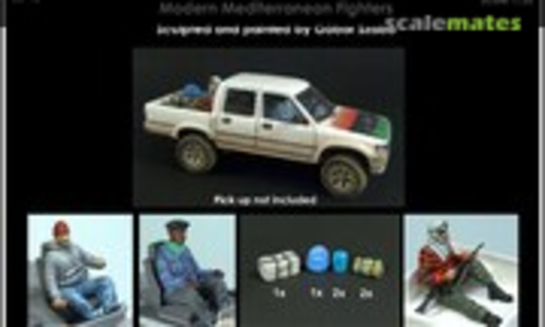 1:35 Modern Mediterranean Fighters ( 3 Figures ) (Black Army Modells 35-18) 35-18