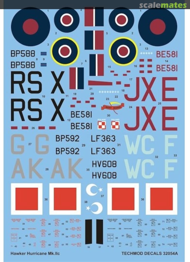 Boxart Hawker Hurricane Mk IIc 32054A Techmod Boxart Hawker Hurricane Mk IIc 32054A Techmod