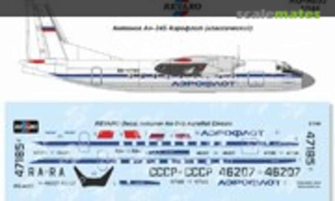 1:144 Antonov An-24B Aeroflot Classic (Revaro RG-A053) RG-A053
