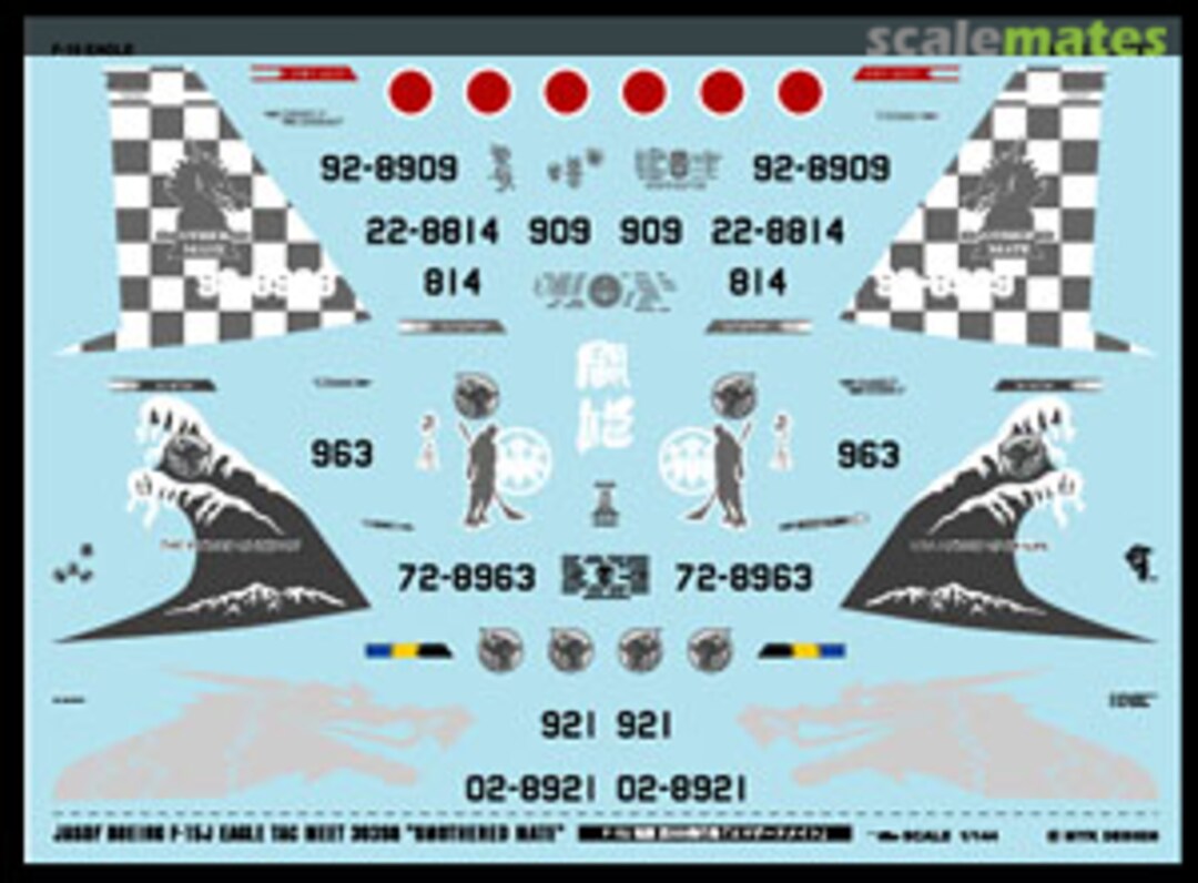 Boxart JASDF Boeing F-15J Eagle Tac Meet 303SQ `Smothered Mate` A-158 MYK Design Boxart JASDF Boeing F-15J Eagle Tac Meet 303SQ `Smothered Mate` A-158 MYK Design