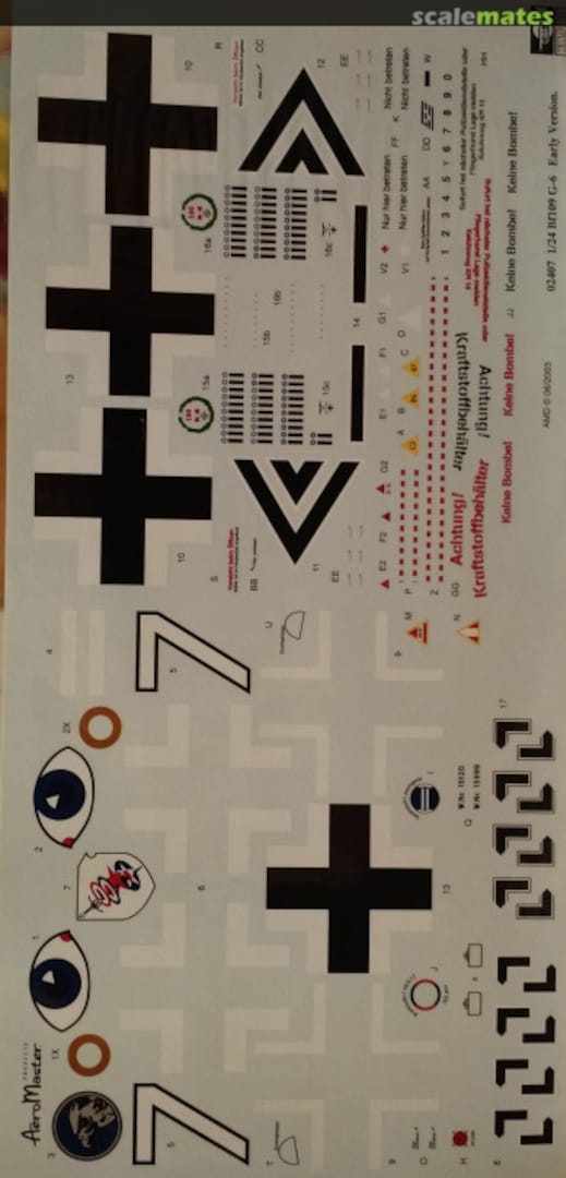 Boxart Bf109G-6 Early Version 02407deleted AeroMaster Boxart Bf109G-6 Early Version 02407deleted AeroMaster