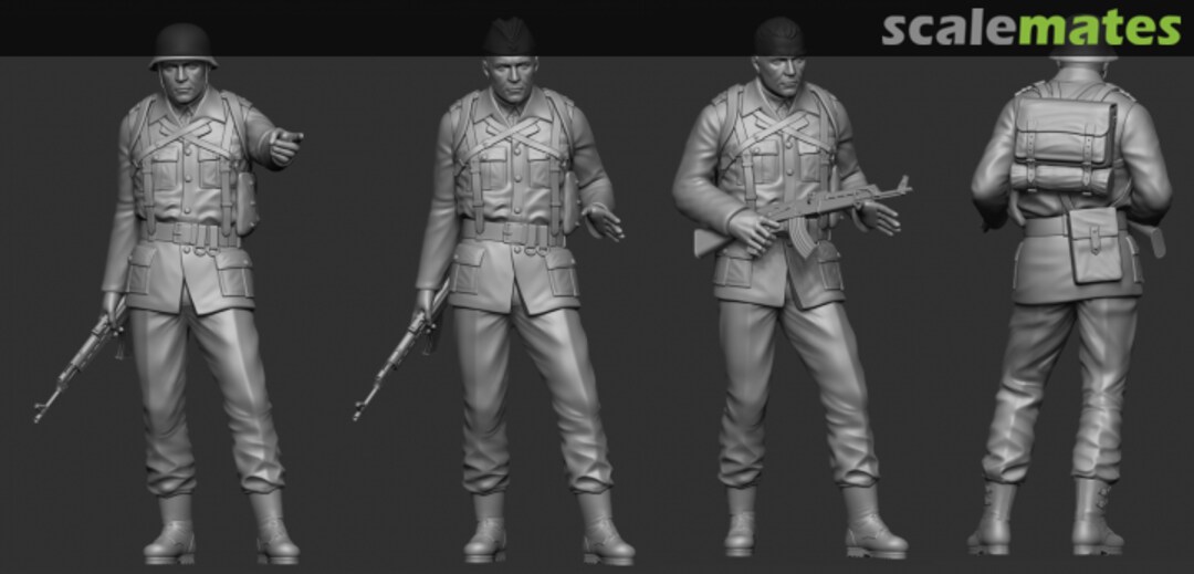 Boxart YPA corporal, multi variants figure TB2102 Triglav model Boxart YPA corporal, multi variants figure TB2102 Triglav model