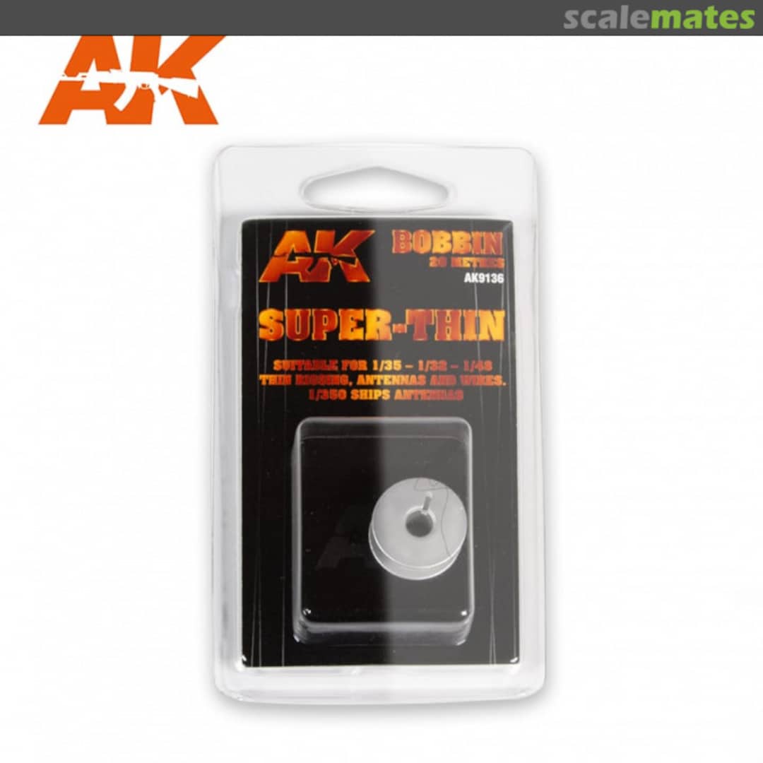 Boxart Elastic Rigging Bobbin SUPER-THIN AK9136 AK Interactive Boxart Elastic Rigging Bobbin SUPER-THIN AK9136 AK Interactive