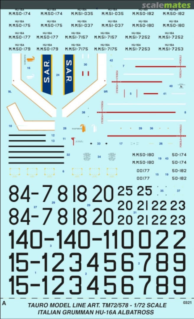 Boxart Italian Grumman Hu-16A Albatross 72-578 Tauro Model Boxart Italian Grumman Hu-16A Albatross 72-578 Tauro Model