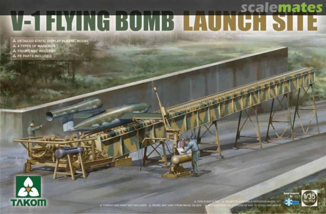 Boxart V-1 Flying Bomb Launch Site 2152 Takom