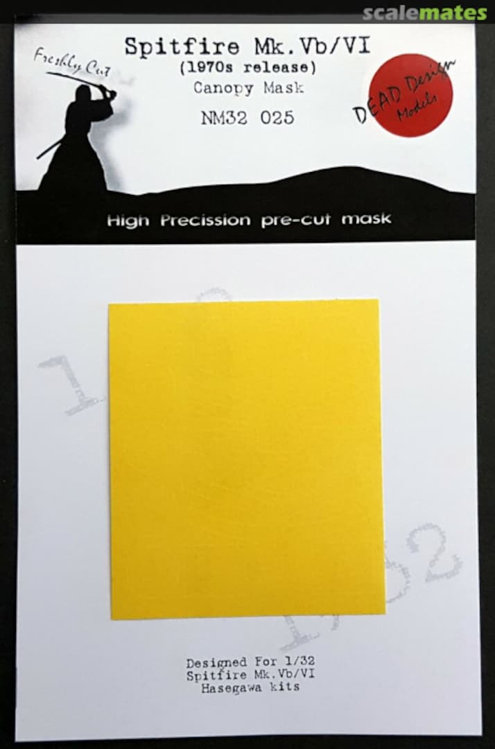 Boxart Spitfire Mk.Vb/I Canopy Mask NM32025 DEAD Design Models Boxart Spitfire Mk.Vb/I Canopy Mask NM32025 DEAD Design Models