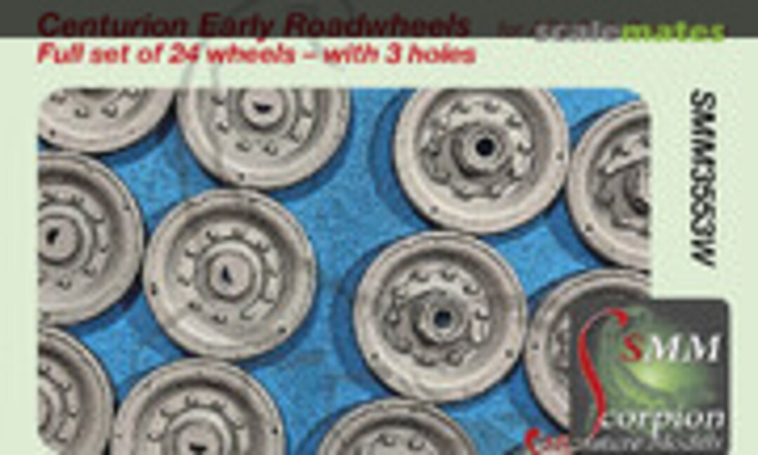 1:35 Centurion Early Roadwheels 3-Hole (Scorpion Miniature Models SMM3553W) SMM3553W