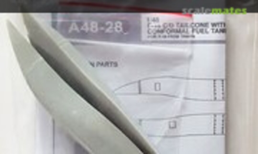 1:48 F-16 C/D Tailcone with Drag Chute, CFT for Block 52 (AWC Models A48-28) A48-28