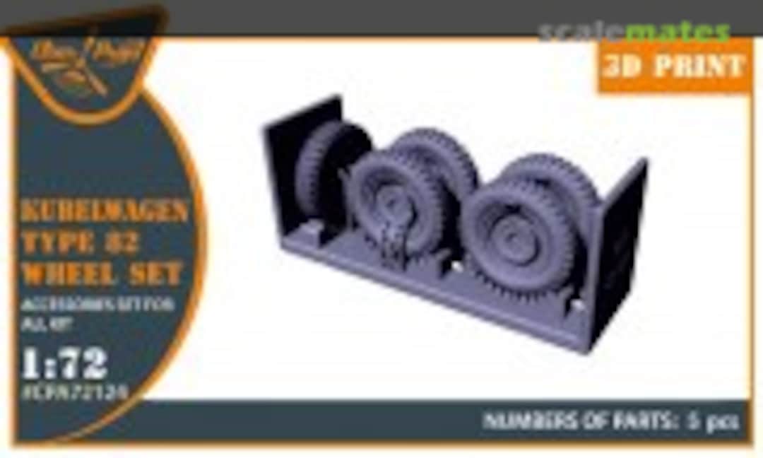 1:72 Kübelwagen Type 82 Wheel Set (Clear Prop! CPA72124) CPA72124