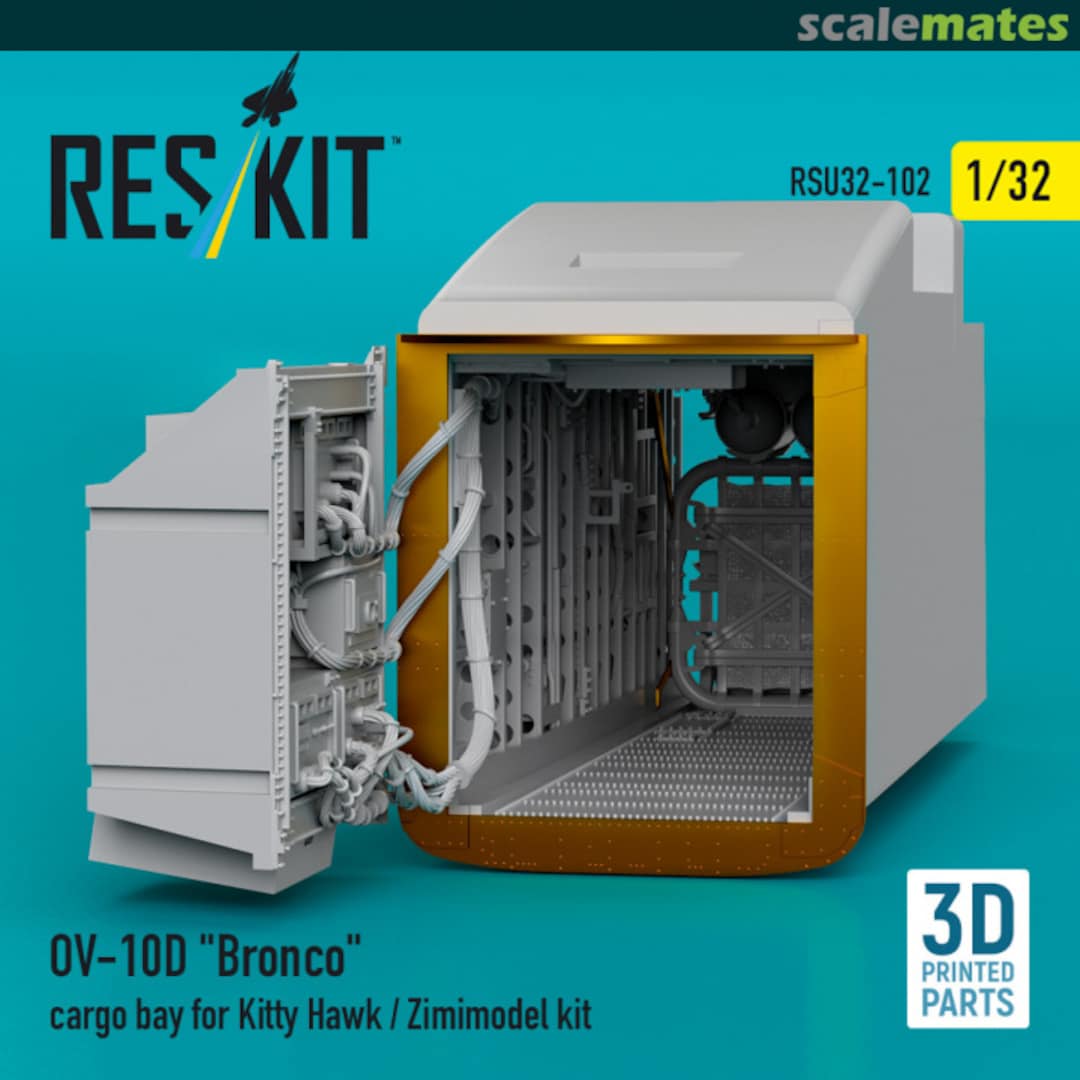 Boxart OV-10D Bronco cargo bay (3D Printed) RSU32-0102 ResKit