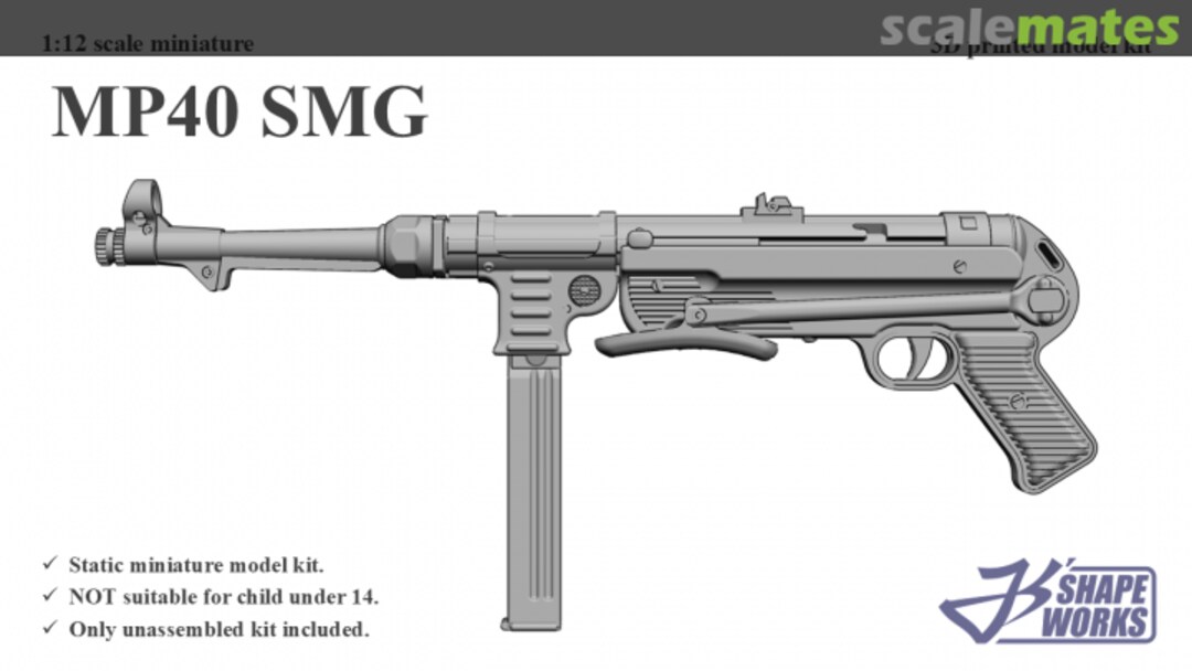 Boxart MP40 SMG JS12A054 Js' Shapeworks