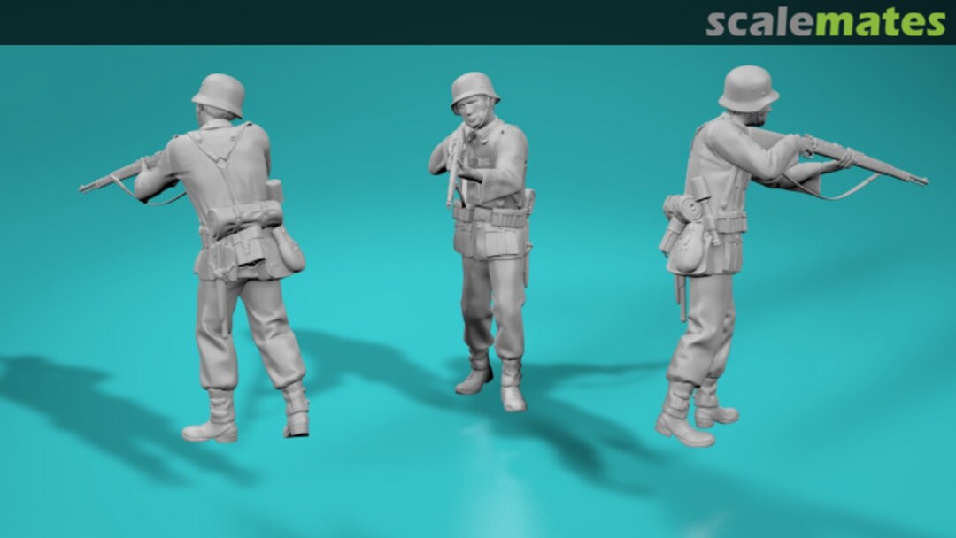 Boxart D-Day Landing on Omaha Beach - German soldier with Mauser 99200230-35 EMP3d Boxart D-Day Landing on Omaha Beach - German soldier with Mauser 99200230-35 EMP3d