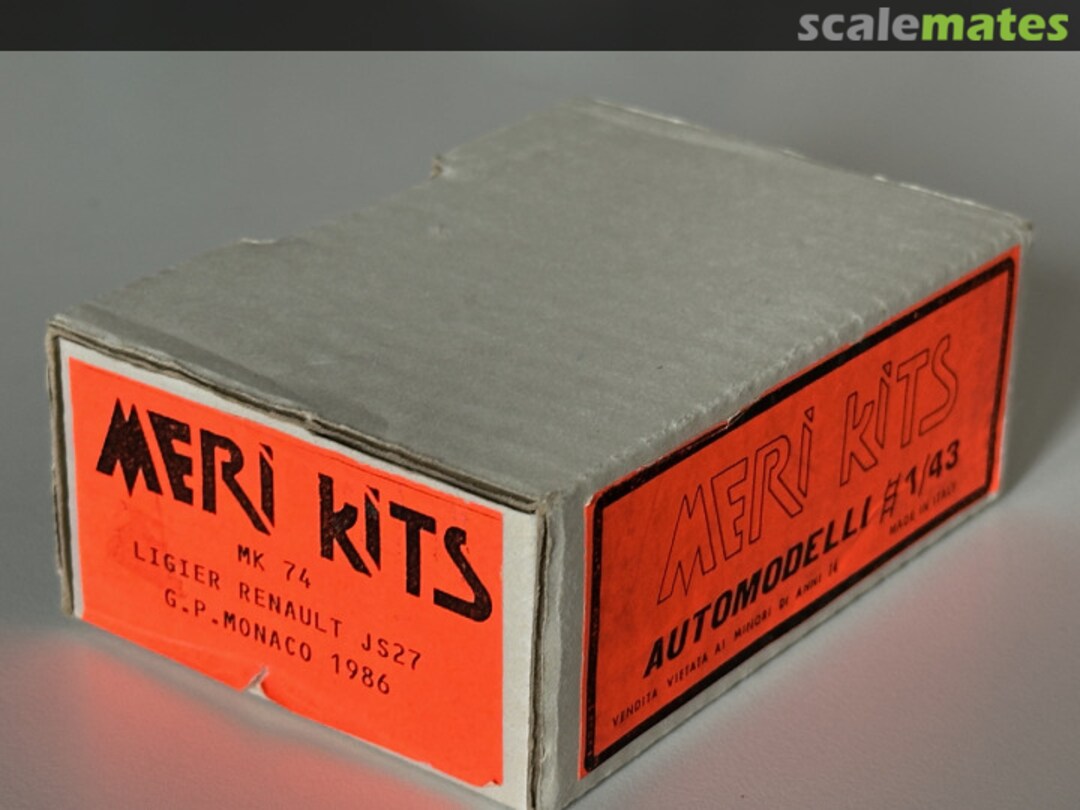 Boxart Ligier-Renault JS27 F1 "Loto" MK74 Meri Kits