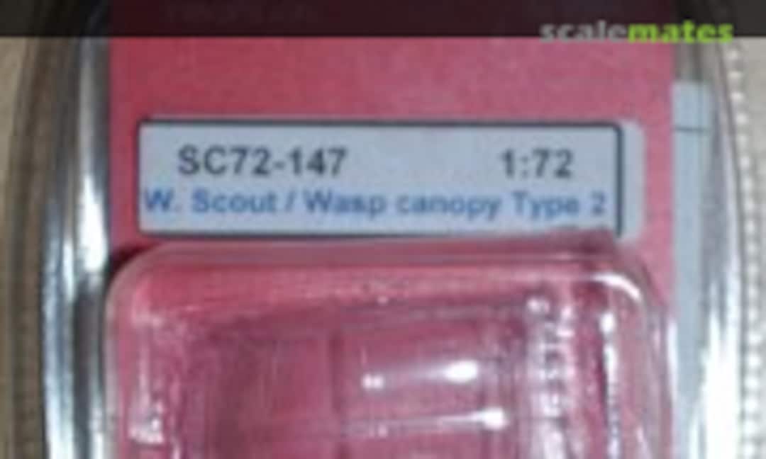 1:72 Westland Scout / Wasp Canopy Type 2 (Airwaves SC72-147) SC72-147