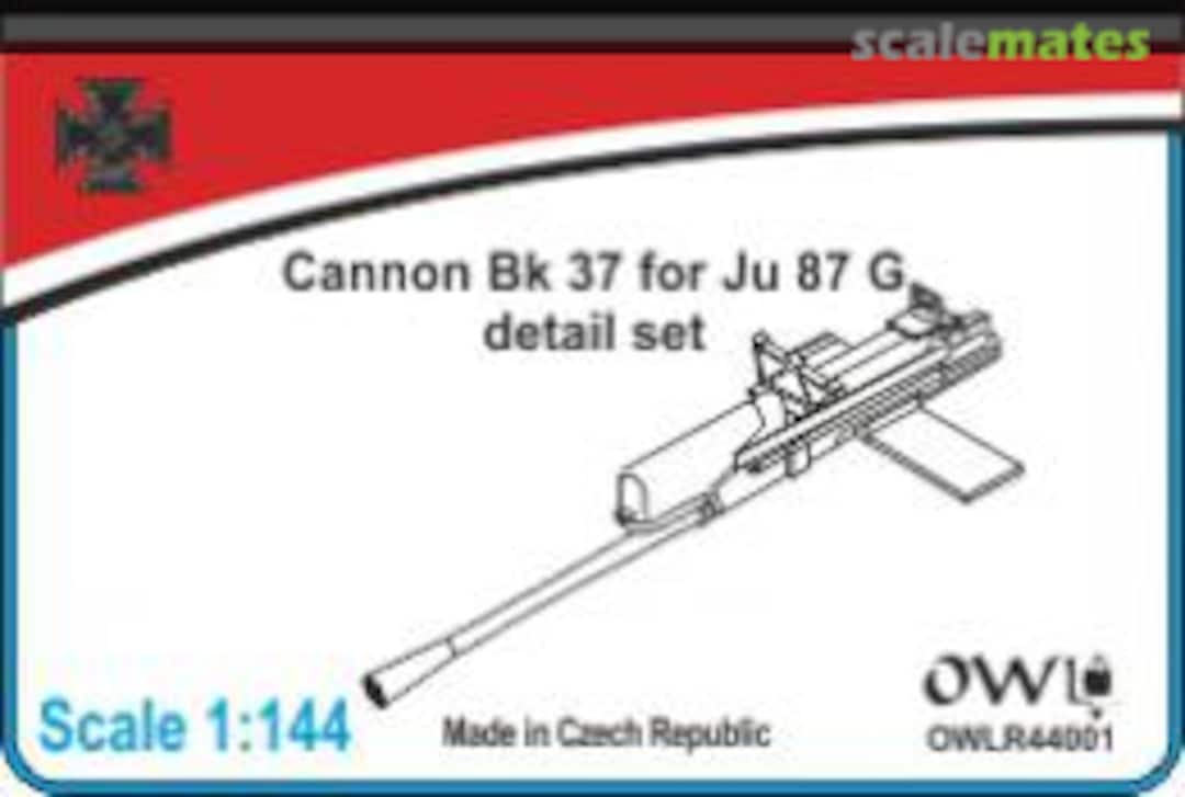 Boxart Cannon Bk 37 for Ju 87G detail set OWLR44001 OWL