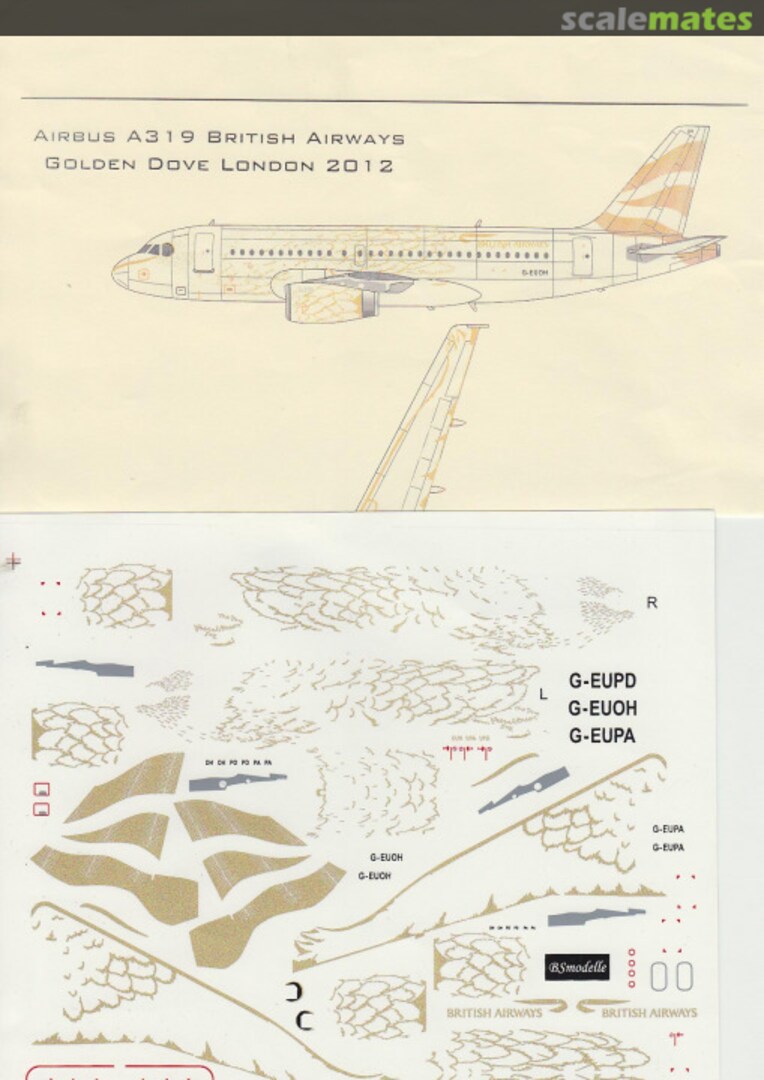Boxart Airbus A319 British Airways BSM144320 BSmodelle Boxart Airbus A319 British Airways BSM144320 BSmodelle