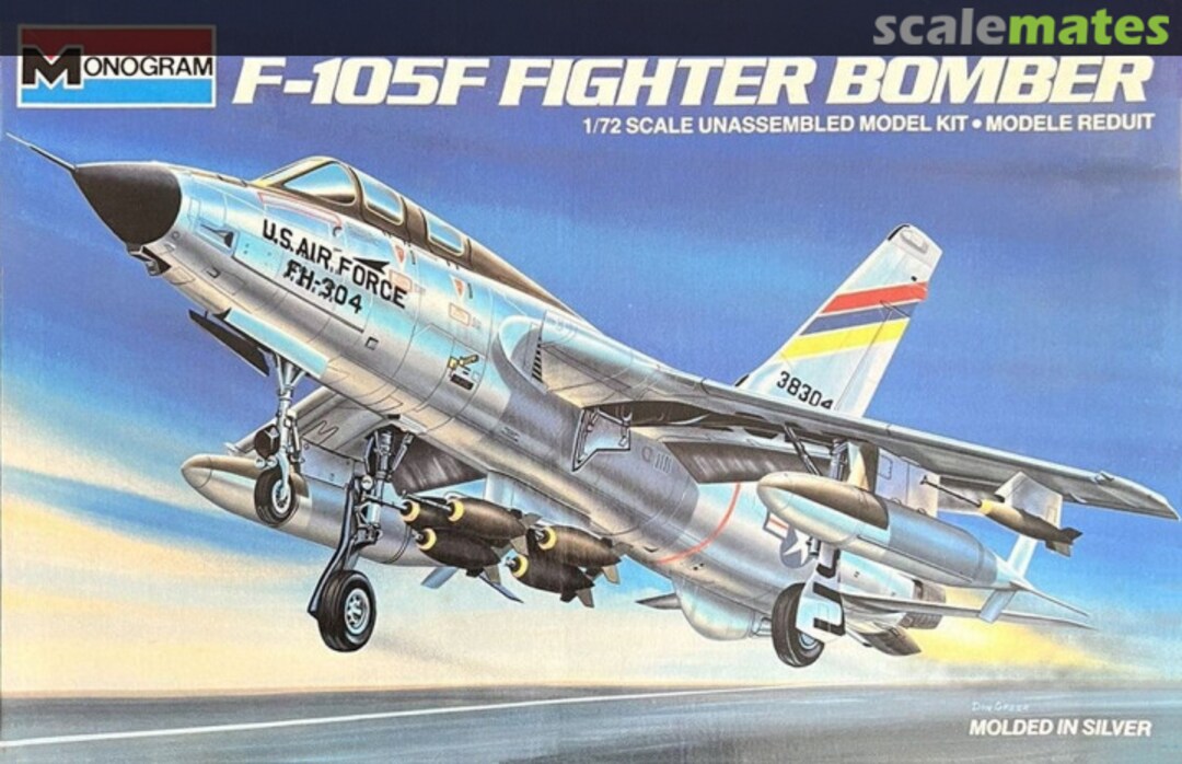 Boxart F-105F Fighter Bomber 5438 Monogram Boxart F-105F Fighter Bomber 5438 Monogram